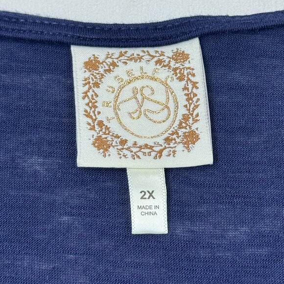 True Self Blue Boho Blouse - Size 2X - Excellent Condition! - Picture 8 of 8